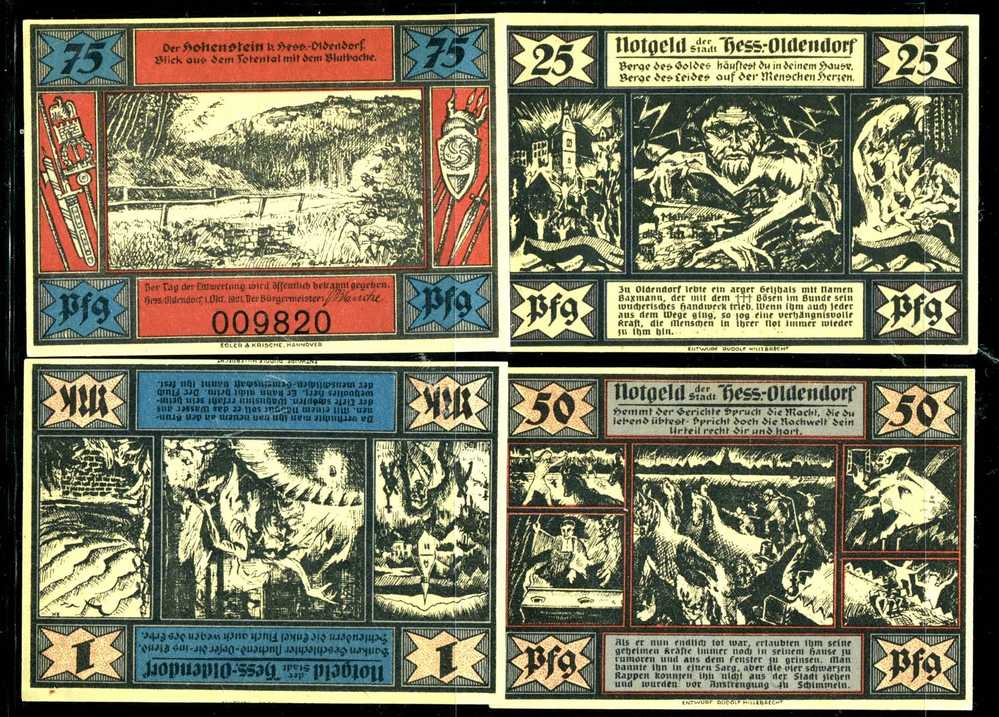 Germany Old City Banknotes Set, Notgeld Oldendorf - [11] Lokale Uitgaven