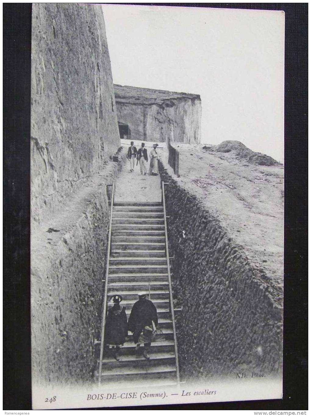 BOIS-de-CISE - Les Escaliers - Animée - Non Voyagée - Bois-de-Cise