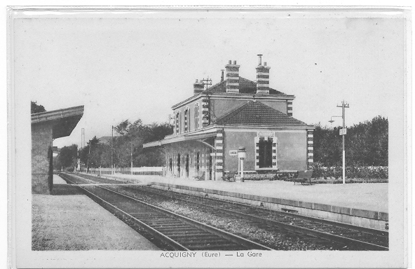 27 // ACQUIGNY - La Gare, Vue Intérieure - Acquigny