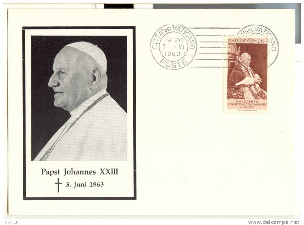 Vatican Vaticano - Mort Du Pape Jean XXIII - Carte 03.06.1963 - Religion Catholique - Machines à Affranchir (EMA)