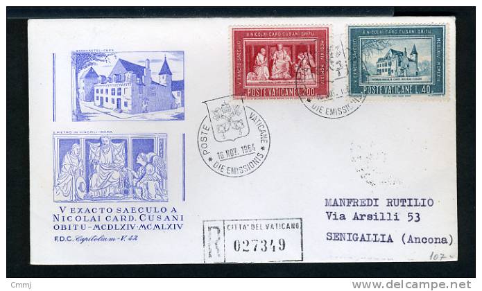 1964 - VATICANO - VATIKAN - VATICAN - VATICAAN - NR.  395/966 - F.D.C. Capitolium Viaggiata - Briefe U. Dokumente