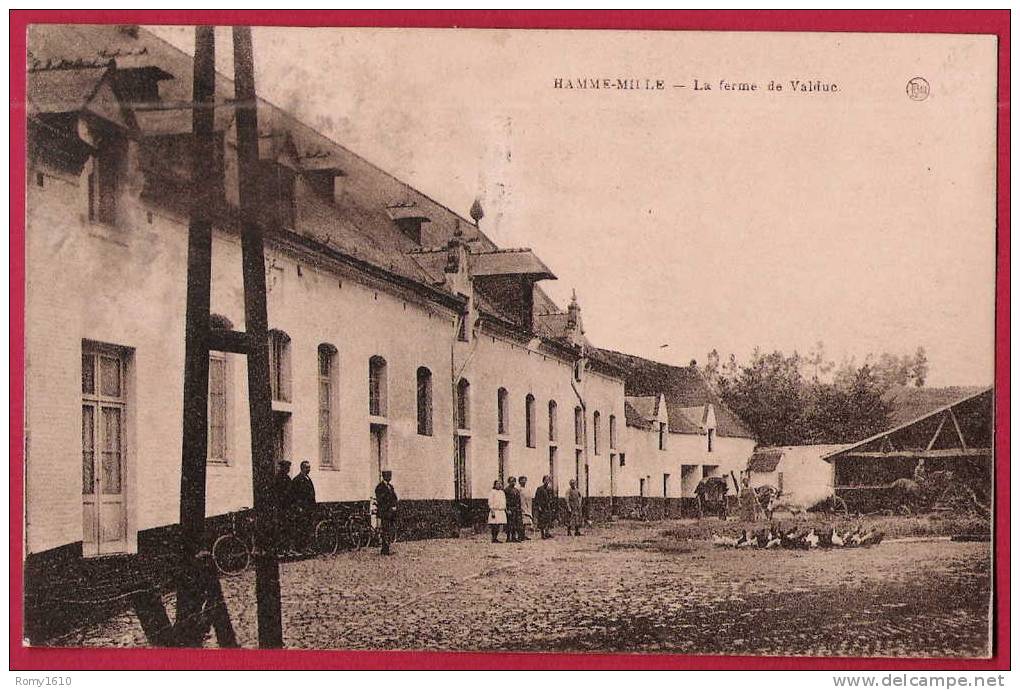 Hamme-Mille -  La Ferme De Valduc. Carte Ancienne, Animée. - Beauvechain