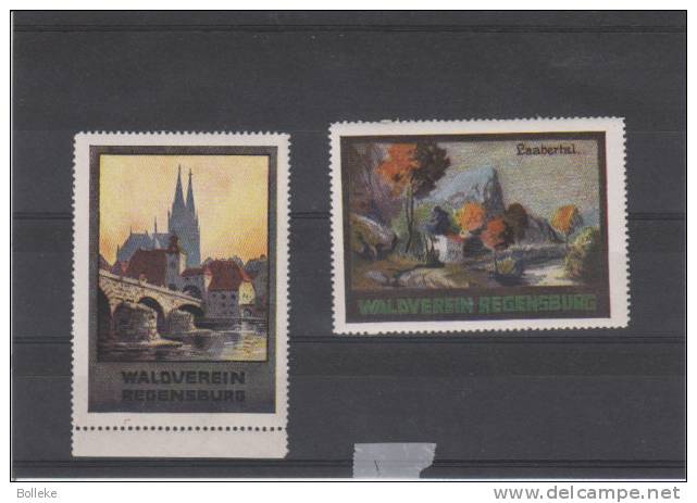 Allemagne - Regensburg - 2 Vignettes ** - MNH - Ponts - Private & Local Mails