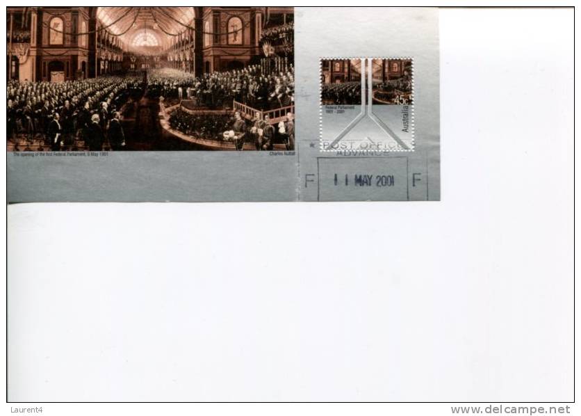 1 Australia Mini Sheet  - Australie Feuillet Miniature - 100 Years Of Parliament - Ganze Bögen & Platten