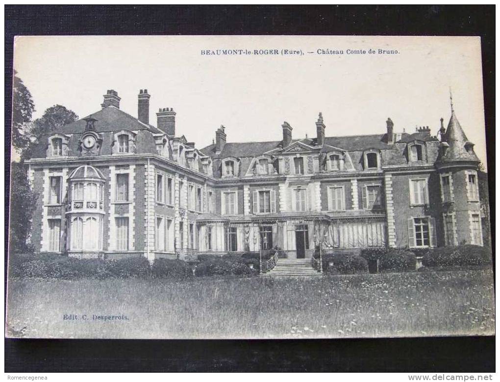 BEAUMONT-le-ROGER Château Comte De Bruno - Beaumont-le-Roger