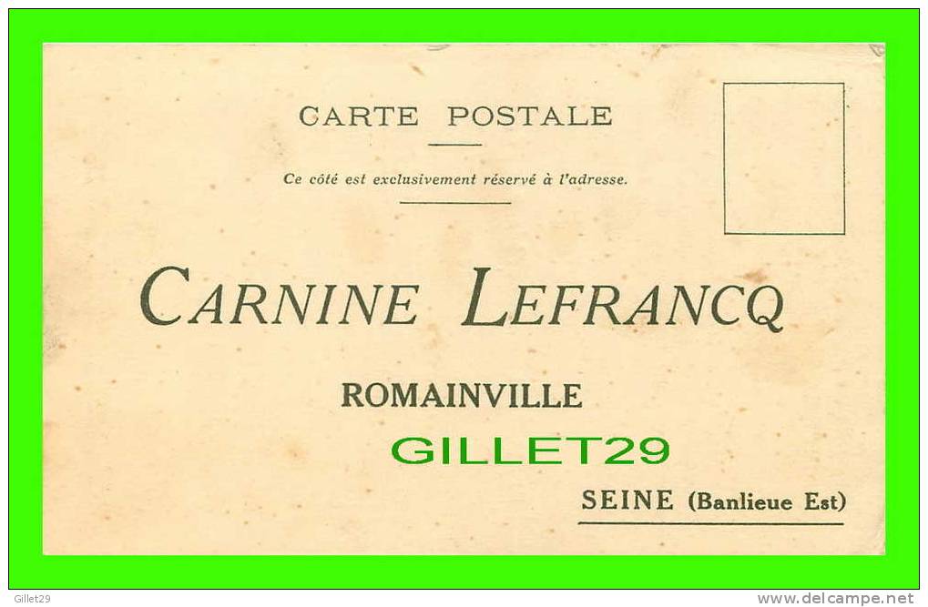 ROMAINVILLE (93) - CARNINE LEFRANCQ - LE CARNET DE VISITES - FOLDERS - - Romainville