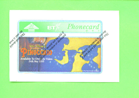 UK - Optical Phonecard As Scan (Mint And Sealed) - BT Werbezwecke