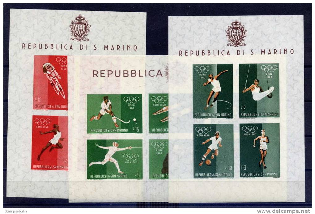 1960 COMPLETE SET MNH ** - Hojas Bloque