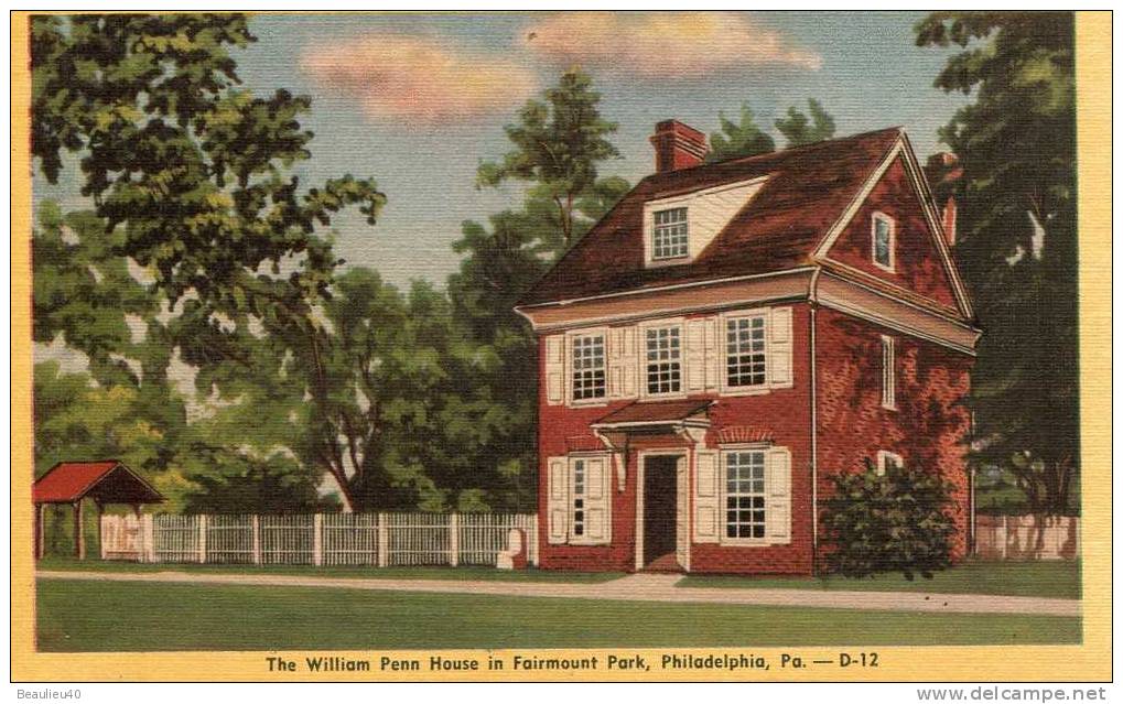 PHILADELPHIA  - THE WILLIAM PENN HOUSE IN FAIRMOUNT - Philadelphia