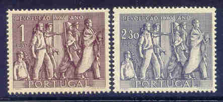 ! ! Portugal - 1951 National Revolution - Af. 739 To 740 - MH - Ongebruikt