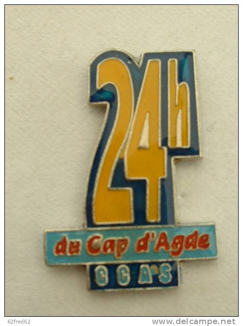 PIN´S EDF GDF  - CCAS 24H DU CAP D'AGDES - EDF GDF