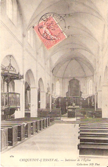 L631- CRIQUETT L'ESNEVAL -  Intérieur De L'église - Criquetot L'Esneval