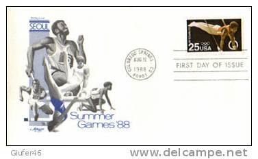 USA - Seoul Olympics -  Busta  FDC - Sommer 1988: Seoul