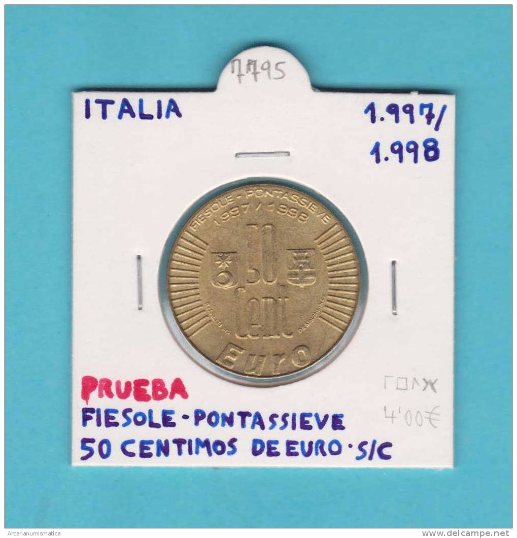 ITALIA  50 CENTIMOS  1.997/1.998  Fiesole-Pontassieve  0,50€ SC/UNC      DL-7795 - Italien