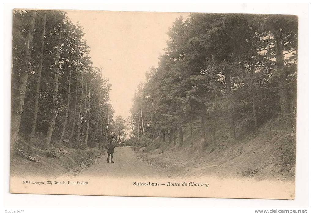 Saint-Leu-la-Forêt (95) : La Route De Chauvey Environ 1905 (animée). - Saint Leu La Foret