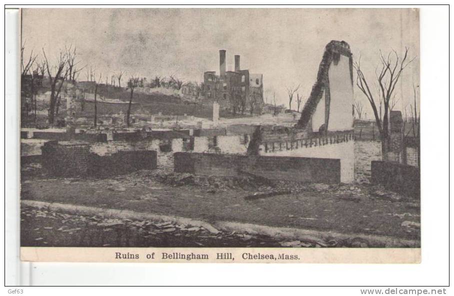 Ruins Of Bellingham Hill, Chelsea, Mass. - Catastrophes