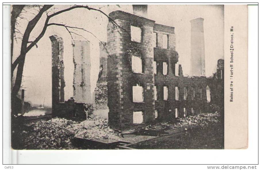 Ruins Of The Shurtleff School, Chelsea, Mass. - Catastrophes