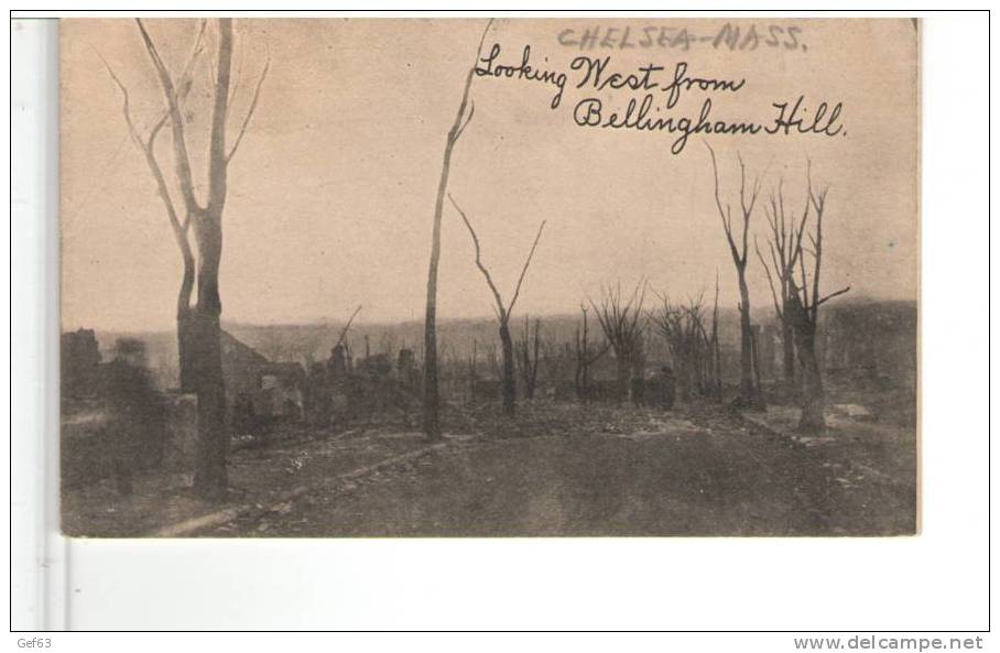 Lookink West From Bellingham Hill, Chelsea, Mass. - Catastrophes