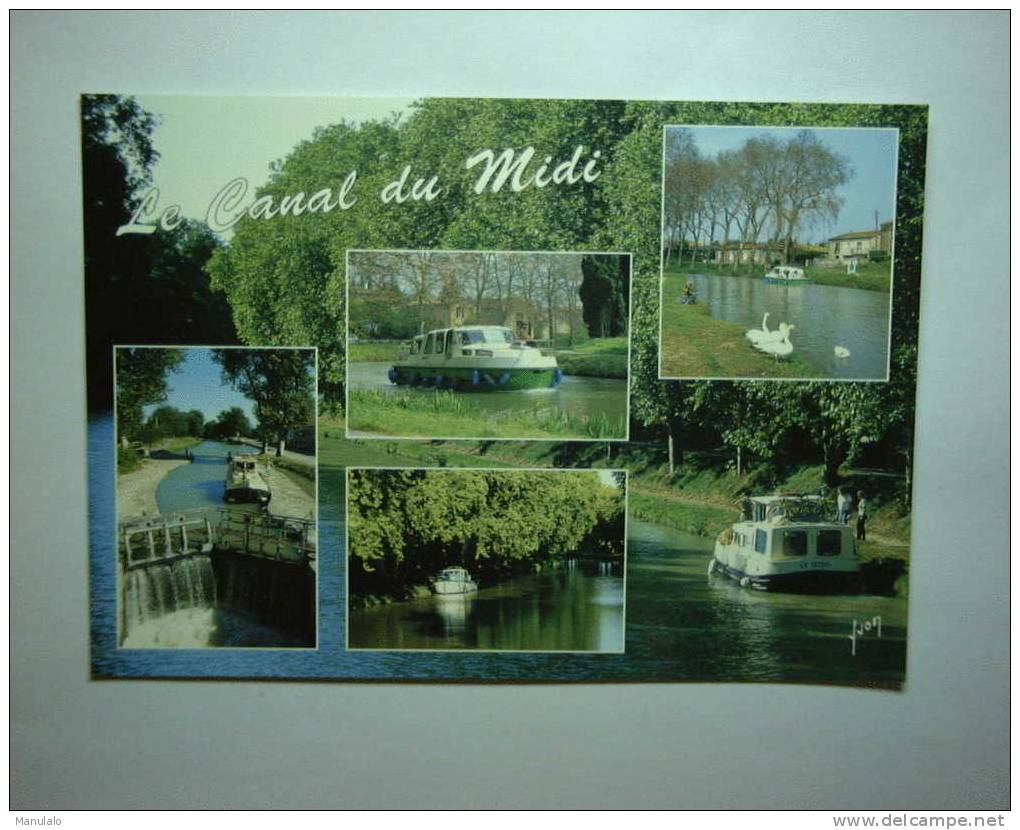 Le Canal Du Midi - écluse - Péniche, Bateau - Hausboote