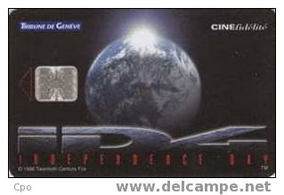 # Cinecarte CF7 - Independence Day   - Tres Bon Etat - - Biglietti Cinema