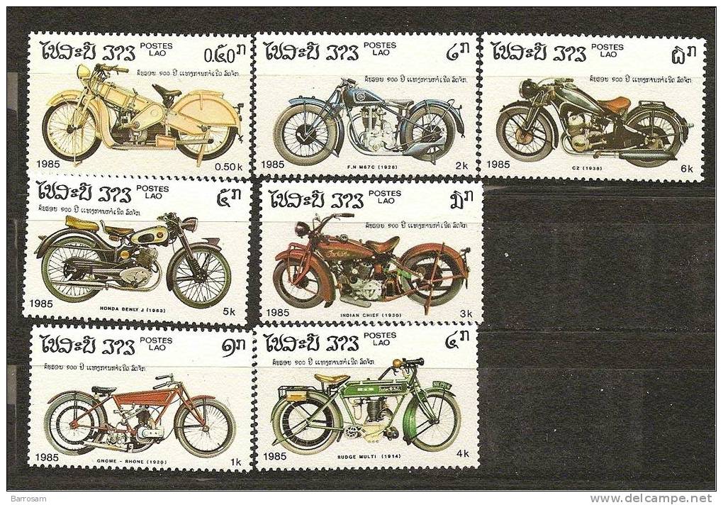 Laos:1984 MOTORBIKES  Michel821-7 Mnh** - Motorbikes