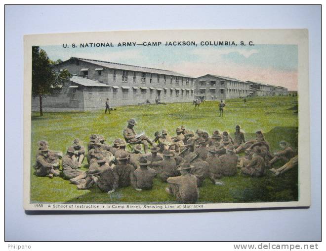 U.S. National Army   Camp Jackson    Columbia SC  Wb - Columbia