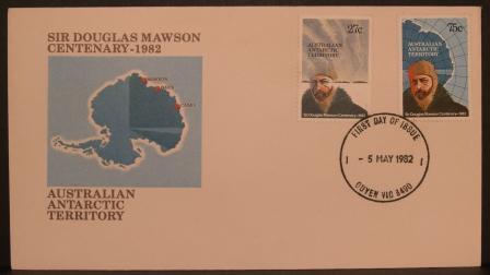 AAT Australian Antarctic Territory 1982 Mawson Centenary 27c, 75c FDC - FDC