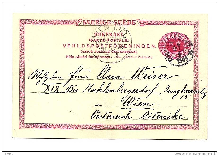 Brefkort  - Traveled 1904th - Postal Stationery