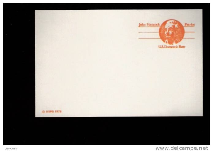 Postal Card - John Hancock - UX74 - 1961-80
