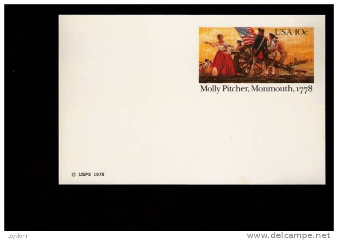Postal Card - Molly Pitcher - UX77 - 1961-80