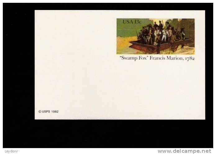 Postal Card - Swamp Fox - Francis Marion - UX94 - 1981-00