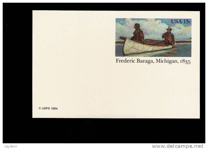 Postal Card - Frederic Baraga, Michigan - UX103 - 1981-00