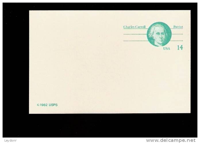 Postal Card - Charles Carroll - UX106 - 1981-00