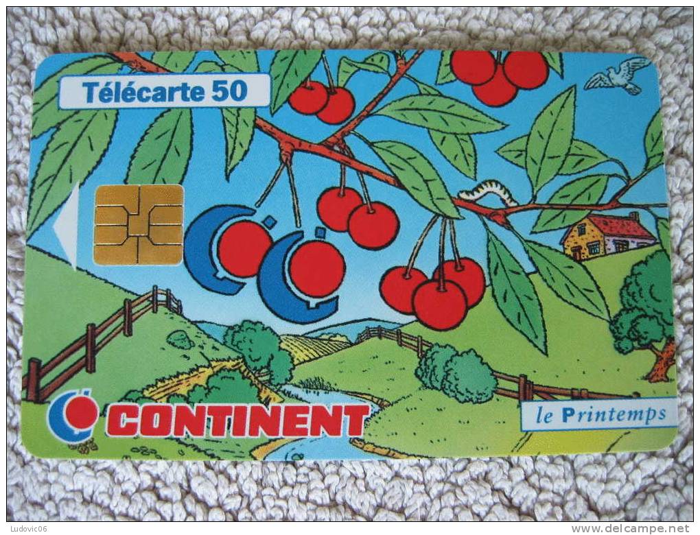 F832 - CONTINENT Printemps - 50 SO3 - Justifié à Droite (JD) - 1998