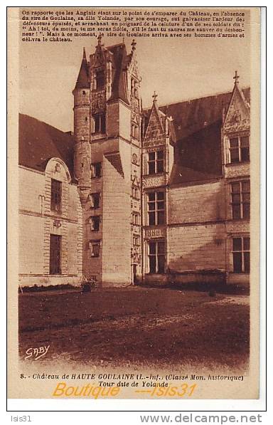 Dép 44 - RF19866 - Haute Goulaine - Le Château - Tour Dite De Yolande - état - Haute-Goulaine