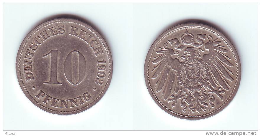 Germany 10 Pfennig 1903 D - 10 Pfennig