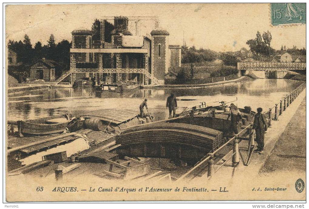 ARQUES - Le Canal D´Arques Et L´Ascenseur De Fontinette - Arques