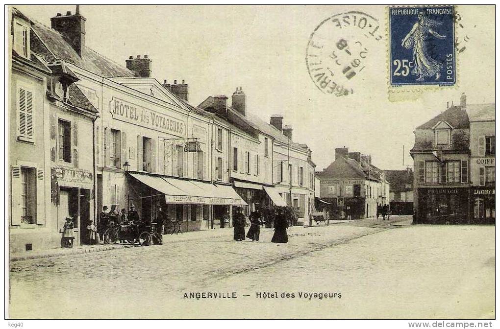 D91 - ANGERVILLE  - Hotel Des Voyageurs - Angerville