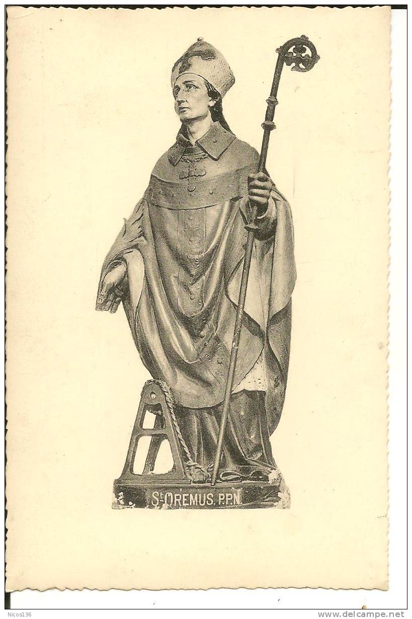 HERSTAL  STATUE DE SAINT - OREMUS (ST. ERASME ) EGLISE ST. LAMBERT HERSTAL SOUVENIR JUBILAIRE 1839-1939 - Herstal