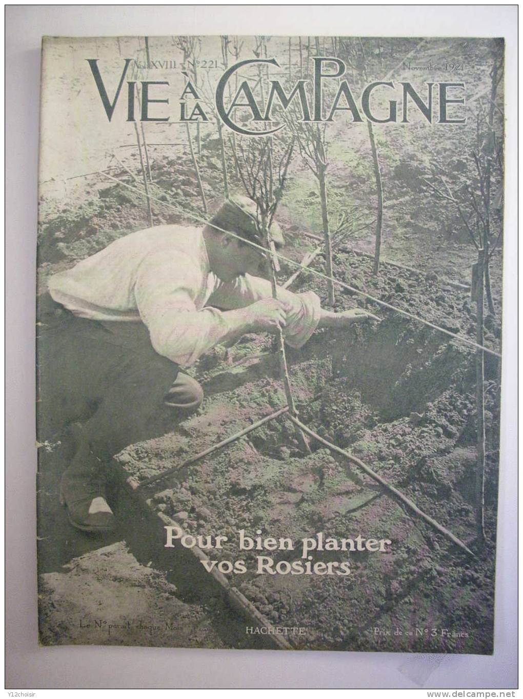 REVUE LA VIE A LA CAMPAGNE NOVEMBRE 1921 POUR BIEN PLANTER VOS ROSIERS ELEVER LES PORCS EXAMINER UN MOUTON LAPINS ...... - 1900 - 1949