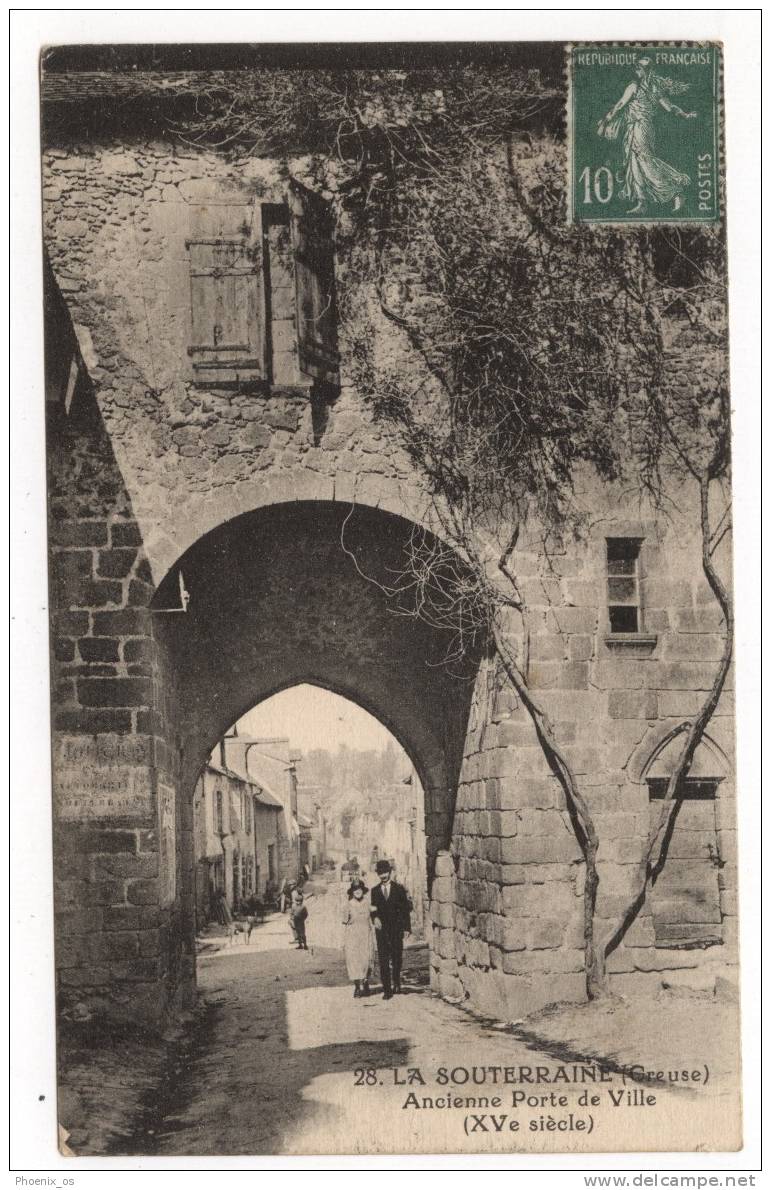 FRANCE - LA SOUTERRAINE, Porte De Ville, 1924. - La Souterraine