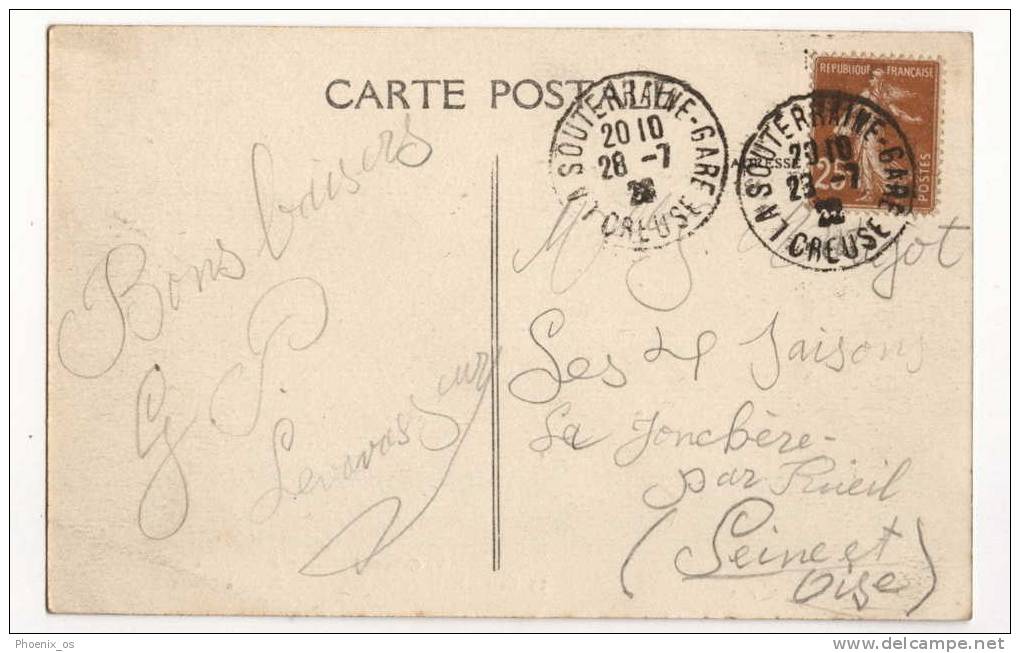 FRANCE - LA SOUTERRAINE, Route Des Fours A Chaux, 1922. - La Souterraine