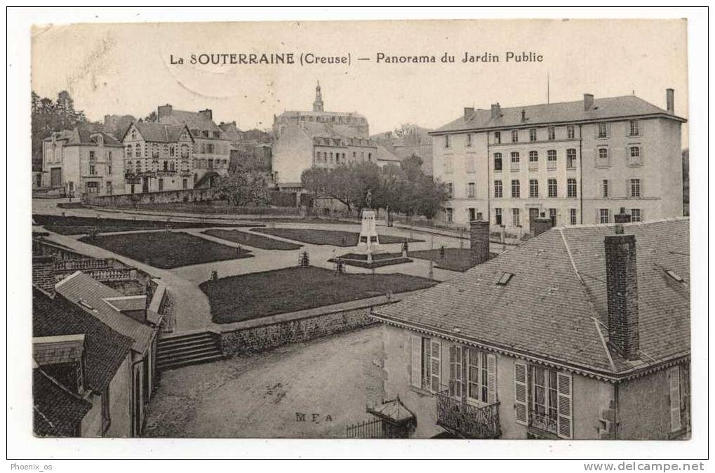 FRANCE - LA SOUTERRAINE, Panorama Du Jardin Public, 1924. - La Souterraine