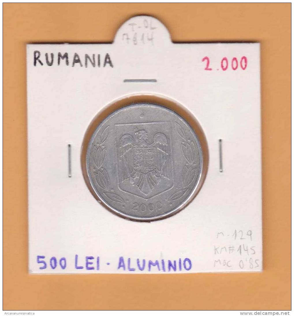 ROMANIA   500  LEI  2.000     AL   KM#145    MBC/VF     DL-7814 - Roumanie