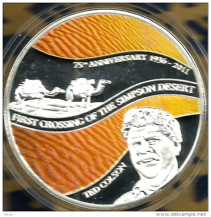 NIUE $2 BOURKE EXPEDITION AUSTRALIA ANIMAL FRONT QEII BACK 2011 AG SILVER PROOF READ DESCRIPTION CAREFULLY !!! - Niue