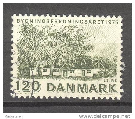 Denmark 1975 Mi. 593   120 (Ø) Europäisches Denkmalschutzjahr Alter Königshof, Lejre - Oblitérés