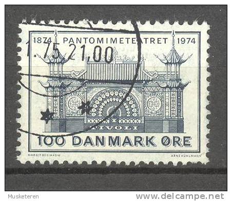 Denmark 1974 Mi. 563   100 (Ø) Tivoli Pantomimetheater - Oblitérés