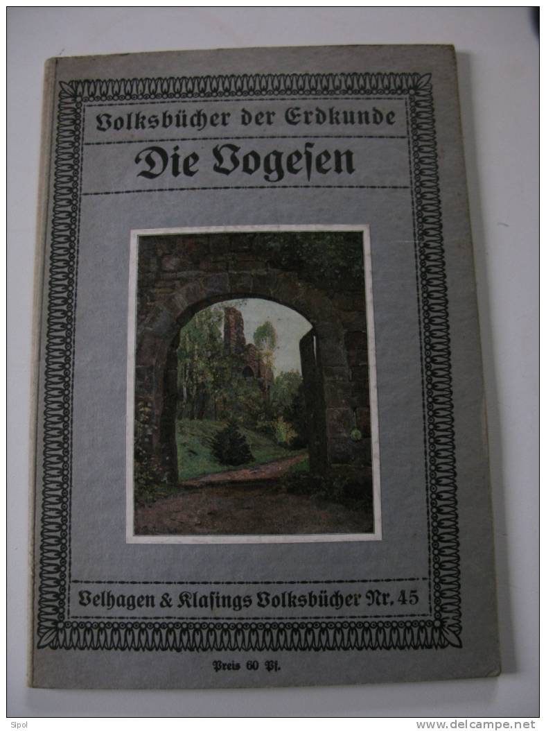 Volksbücher Der Erkunde Die Vogesen ( - Les Vosges )  Fritz Troeber  - 1912- 33 Pages - Other & Unclassified