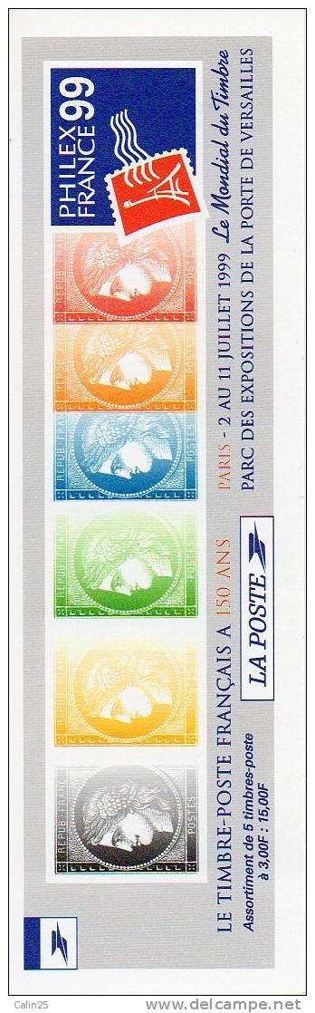 FRANCE 1999 - CARNET COMMEMORATIF- N° BC 3213 Y&T - 150eme ANNIVERSAIRE DU PREMIER TIMBRE POSTE FRANCAIS - Gedenkmarken