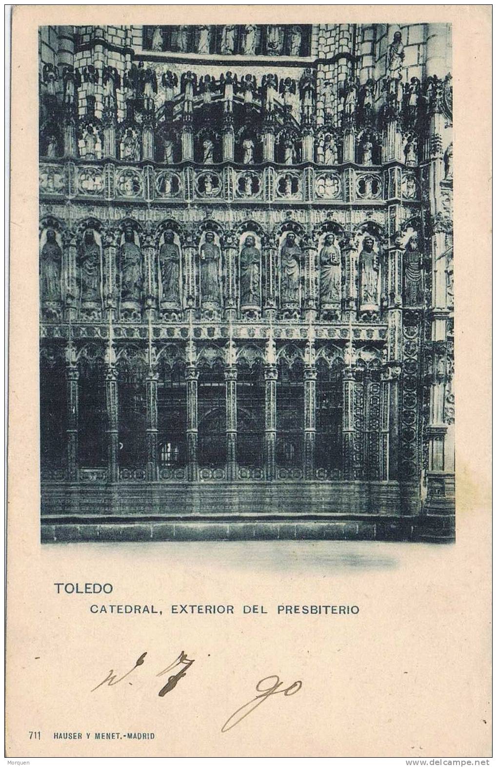 6745. Postal TOLEDO 1901 A Madrid - Covers & Documents